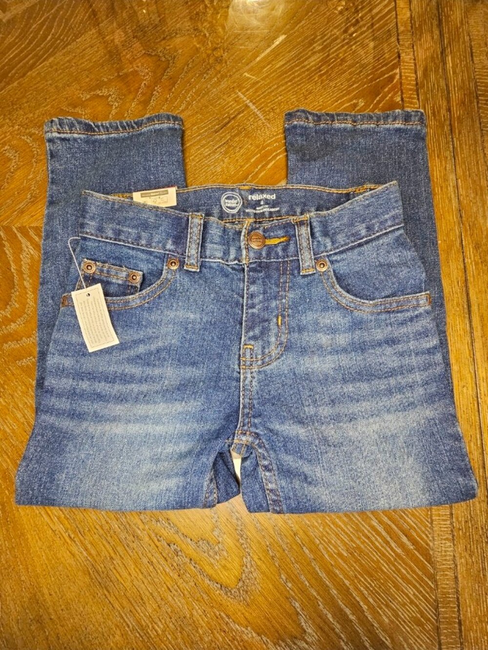 NWT Wonder Nation Boys Relaxed Fit Denim Jeans size 4